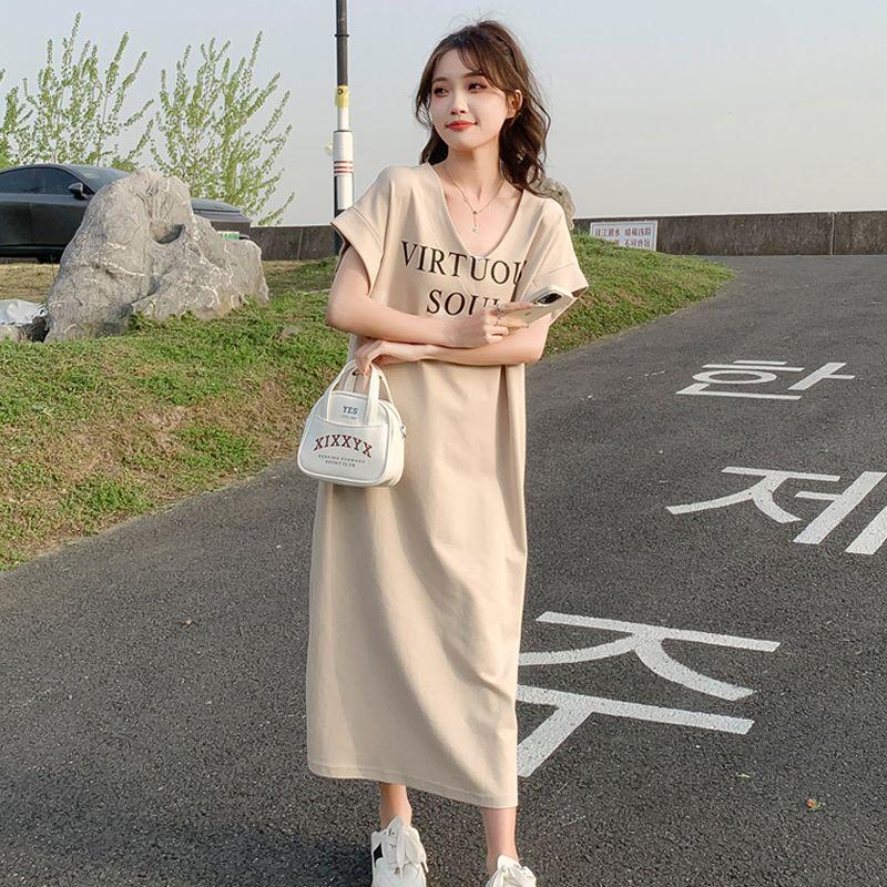 Women s V-Neck Short-Sleeve T-Shirt Dress, 2026 Summer Collection, Plus Size, Loose Fit, Over-the-Knee Casual Wear M 85-110 lbs
Women s V-Neck Short-Sleeve T-Shirt Dress, 2026 Summer Collection, Plus Size, Loose Fit, Over-the-Knee Casual Wear M 85-110 lbs