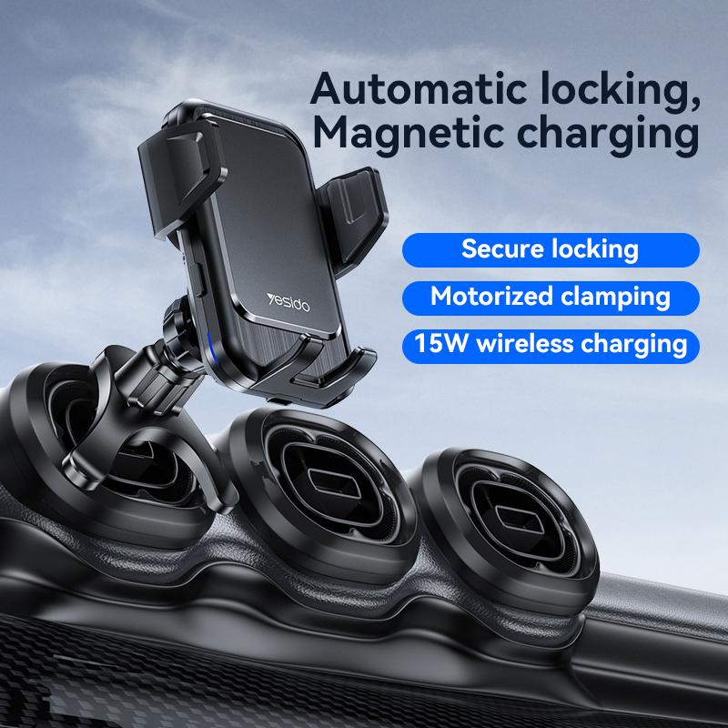 YESIDO C312 Car Air Vent Phone Holder 15W Wireless Charger Phone Charging Bracket Type A
YESIDO C312 Car Air Vent Phone Holder 15W Wireless Charger Phone Charging Bracket Type A