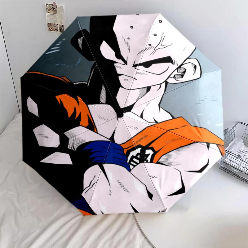 Krillin Dragon Ball pattern, automatic folding umbrella, portable and foldable design, 8 ribs, a Christmas or birthday gift.
Krillin Dragon Ball pattern, automatic folding umbrella, portable and foldable design, 8 ribs, a Christmas or birthday gift.