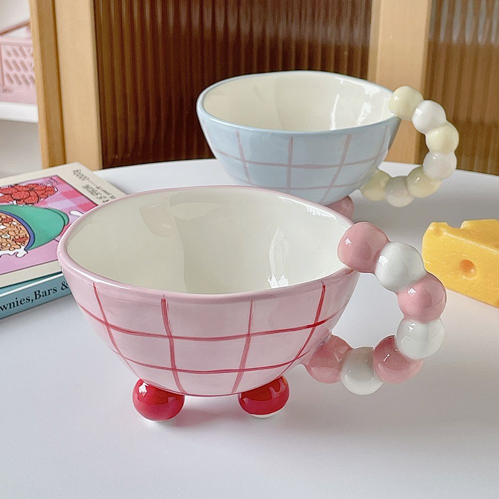 Creative Pearl Handle Coffee Ceramic Cup High Appearance Mug Acaron Color Cute Office Tea Cup Home Couple Water Cup 300ML
Creative Pearl Handle Coffee Ceramic Cup High Appearance Mug Acaron Color Cute Office Tea Cup Home Couple Water Cup 300ML