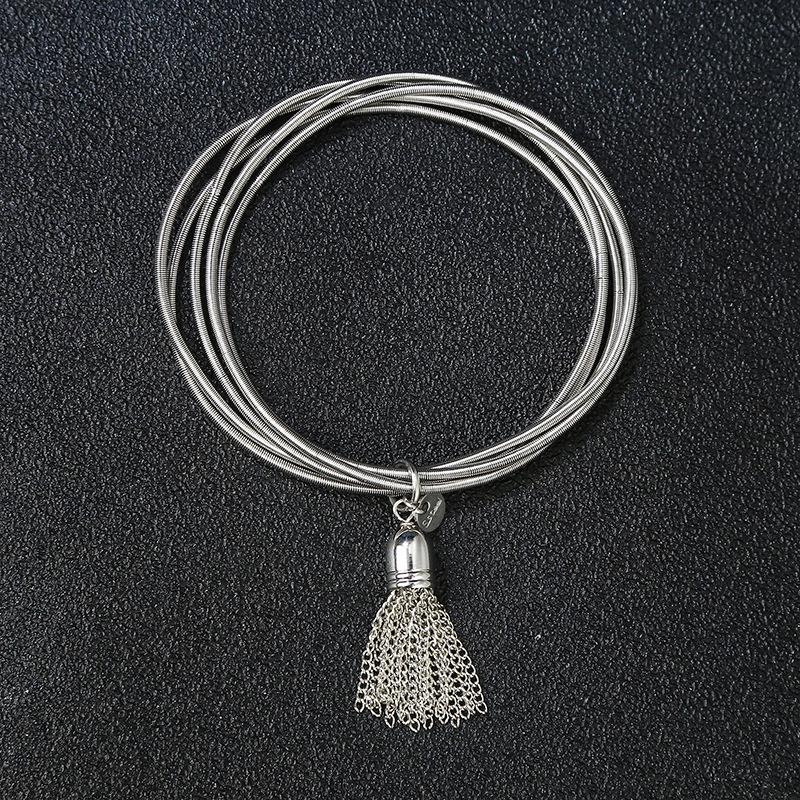 Stainless Steel Guitar String Tassel Bracelet - Waterproof, Wear-Resistant, and Colorfast.
Stainless Steel Guitar String Tassel Bracelet - Waterproof, Wear-Resistant, and Colorfast.