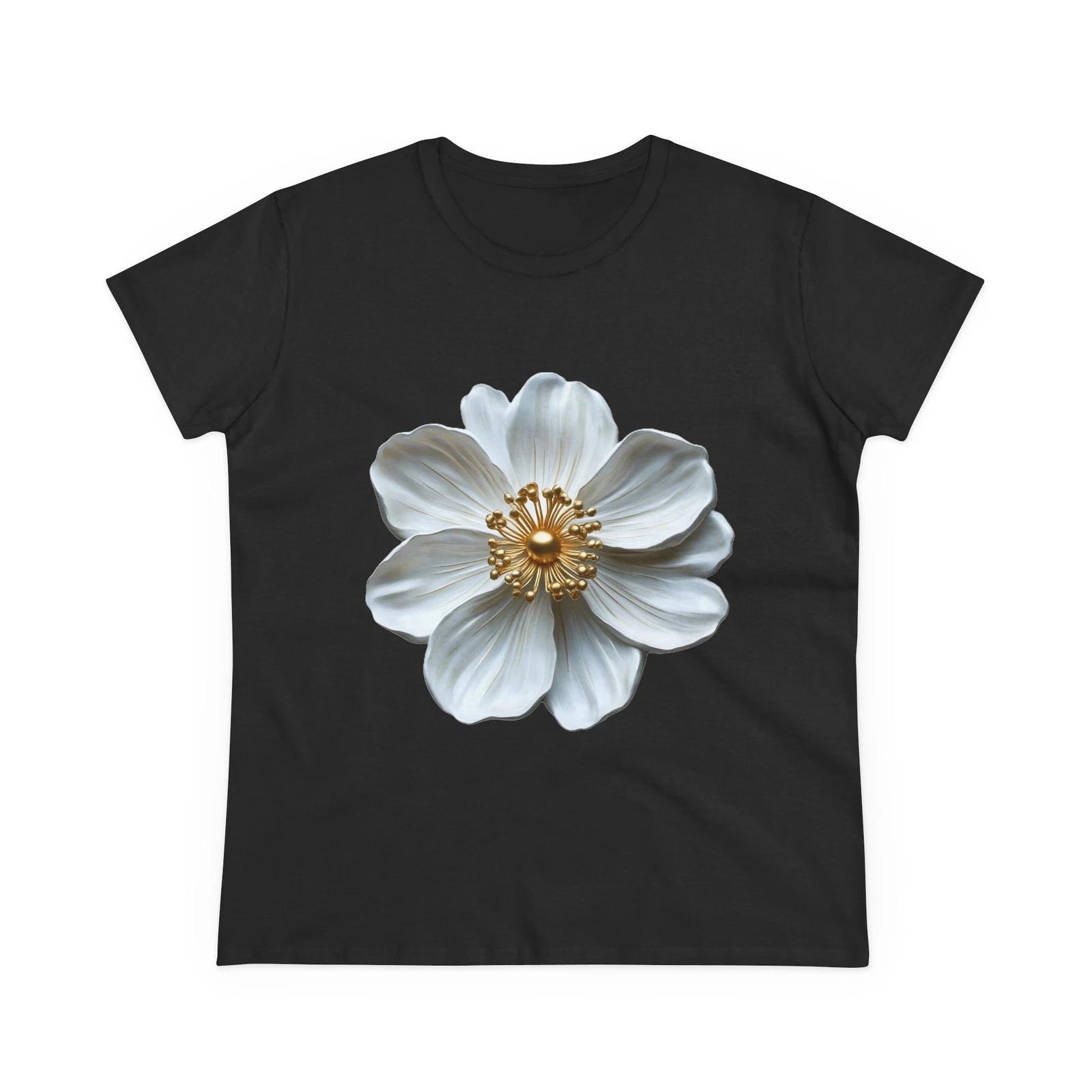 White flower Women s Midweight Cotton Tee 4XL
White flower Women s Midweight Cotton Tee 4XL