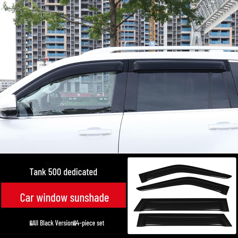 Tank 500 Hi4T/Hi4Z Rain Shields: Thickened, Widened Window Visors for Exterior Trim Modification
Tank 500 Hi4T/Hi4Z Rain Shields: Thickened, Widened Window Visors for Exterior Trim Modification