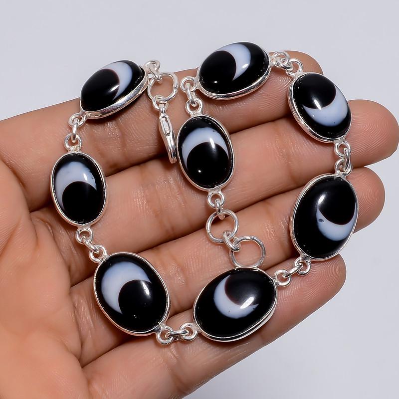 Classic Top Grade Qualite 100% Natural Evil Eye Oval Shape Ethnic Style Handmade Jewelry 925 Steling Silver Plated Bracelet 8-9 WSJ-5236 8-9
Classic Top Grade Qualite 100% Natural Evil Eye Oval Shape Ethnic Style Handmade Jewelry 925 Steling Silver Plated Bracelet 8-9 WSJ-5236 8-9