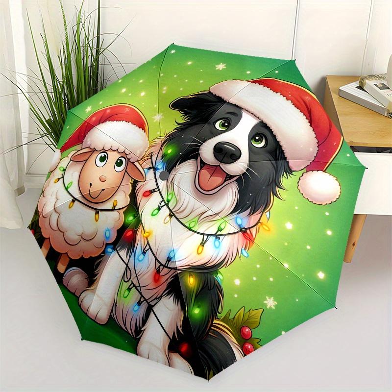 Christmas, dog Theme 8 Bone Hand Automatic Folding Umbrella, Compact and Portable Design, A Perfect Gift for Birthday, Christmas or Business
Christmas, dog Theme 8 Bone Hand Automatic Folding Umbrella, Compact and Portable Design, A Perfect Gift for Birthday, Christmas or Business