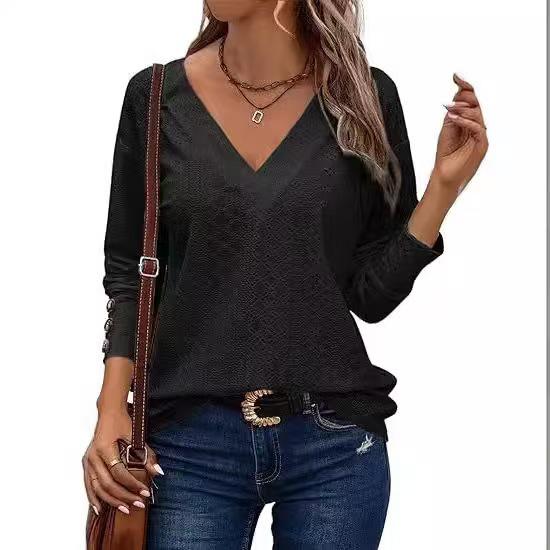 2025 Spring/Autumn V-neck Hollow Lace Embroidery Mid-sleeve Shirt for European and American Casual Fashion M
2025 Spring/Autumn V-neck Hollow Lace Embroidery Mid-sleeve Shirt for European and American Casual Fashion M