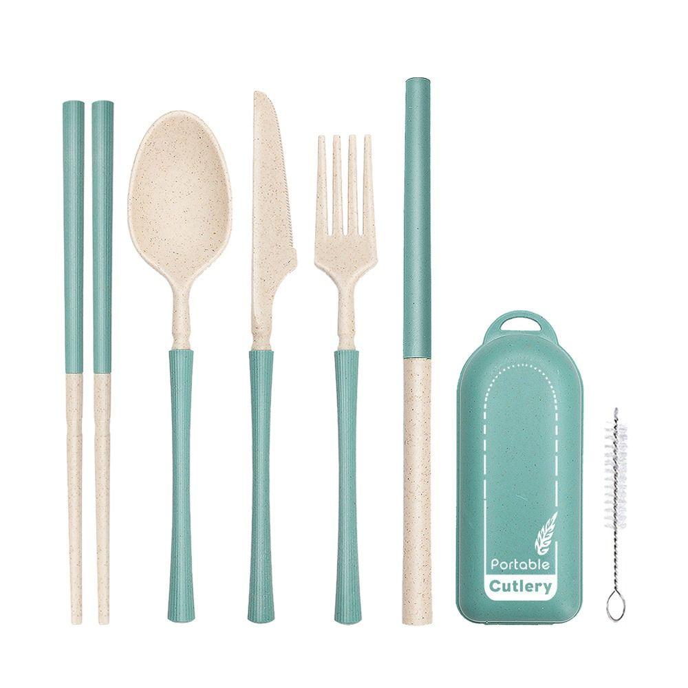 Travel Camping Outdoor Dinnerware Set Tableware Cutlery Set Knives Fork Spoon Chopsticks Straw Set темно-зелений колір
Travel Camping Outdoor Dinnerware Set Tableware Cutlery Set Knives Fork Spoon Chopsticks Straw Set темно-зелений колір