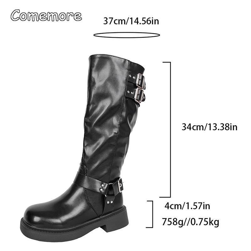 Fashion New Autumn Winter Women s Riding Boots 2025 Fashion Black PU Leather Knee High Boots Woman Buckle Chunky Platform Botas Mujer 42 чёрный
Fashion New Autumn Winter Women s Riding Boots 2025 Fashion Black PU Leather Knee High Boots Woman Buckle Chunky Platform Botas Mujer 42 чёрный