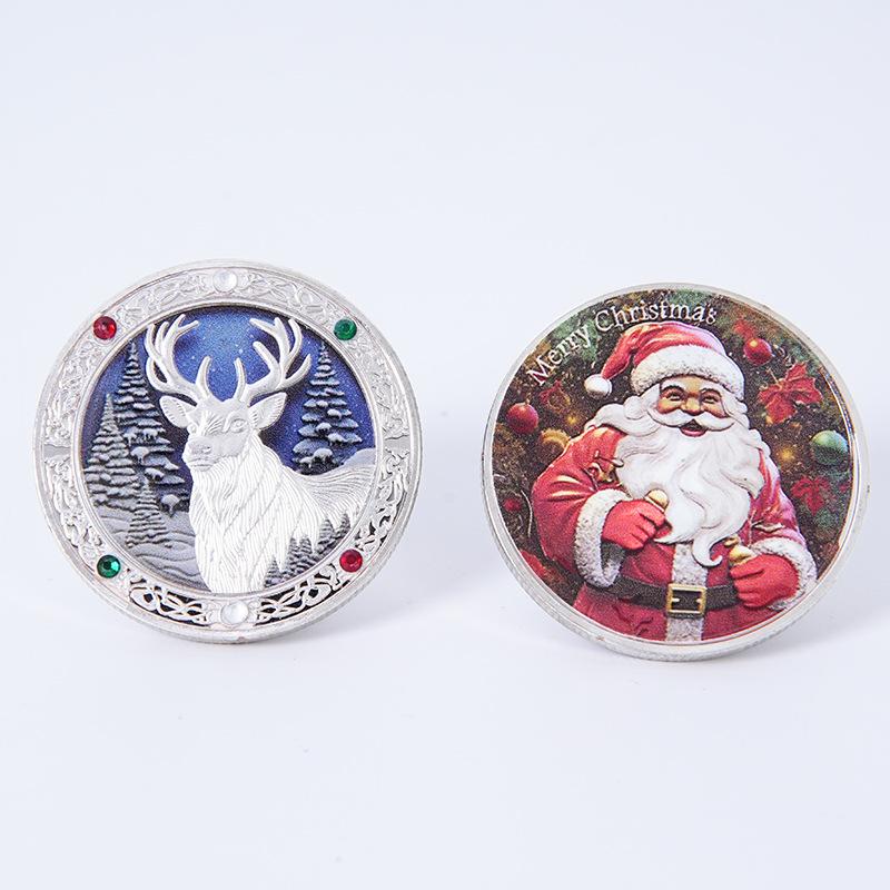 Santa Claus commemorative coin, Christmas Eve gift gold coins, silver coins, printed badges, commemorative medals, coins
Santa Claus commemorative coin, Christmas Eve gift gold coins, silver coins, printed badges, commemorative medals, coins