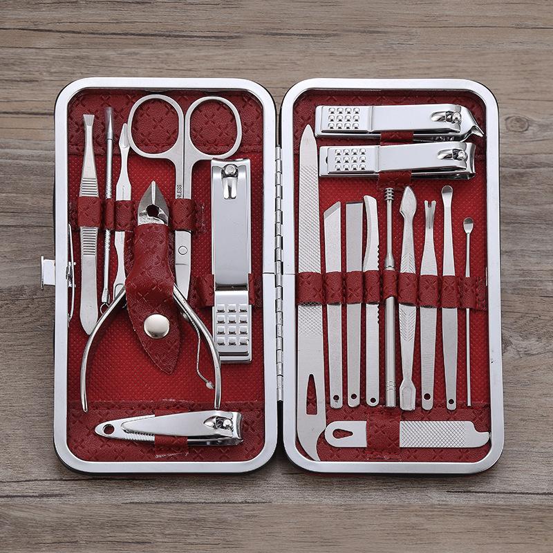 8/19 шт. Профессиональный набор для маникюра и педикюра Современный стиль Кусачки для ногтей с прямым режущим краем, кусачки для кутикулы и инструменты 19PCS/Set красный
8/19 шт. Профессиональный набор для маникюра и педикюра Современный стиль Кусачки для ногтей с прямым режущим краем, кусачки для кутикулы и инструменты 19PCS/Set красный