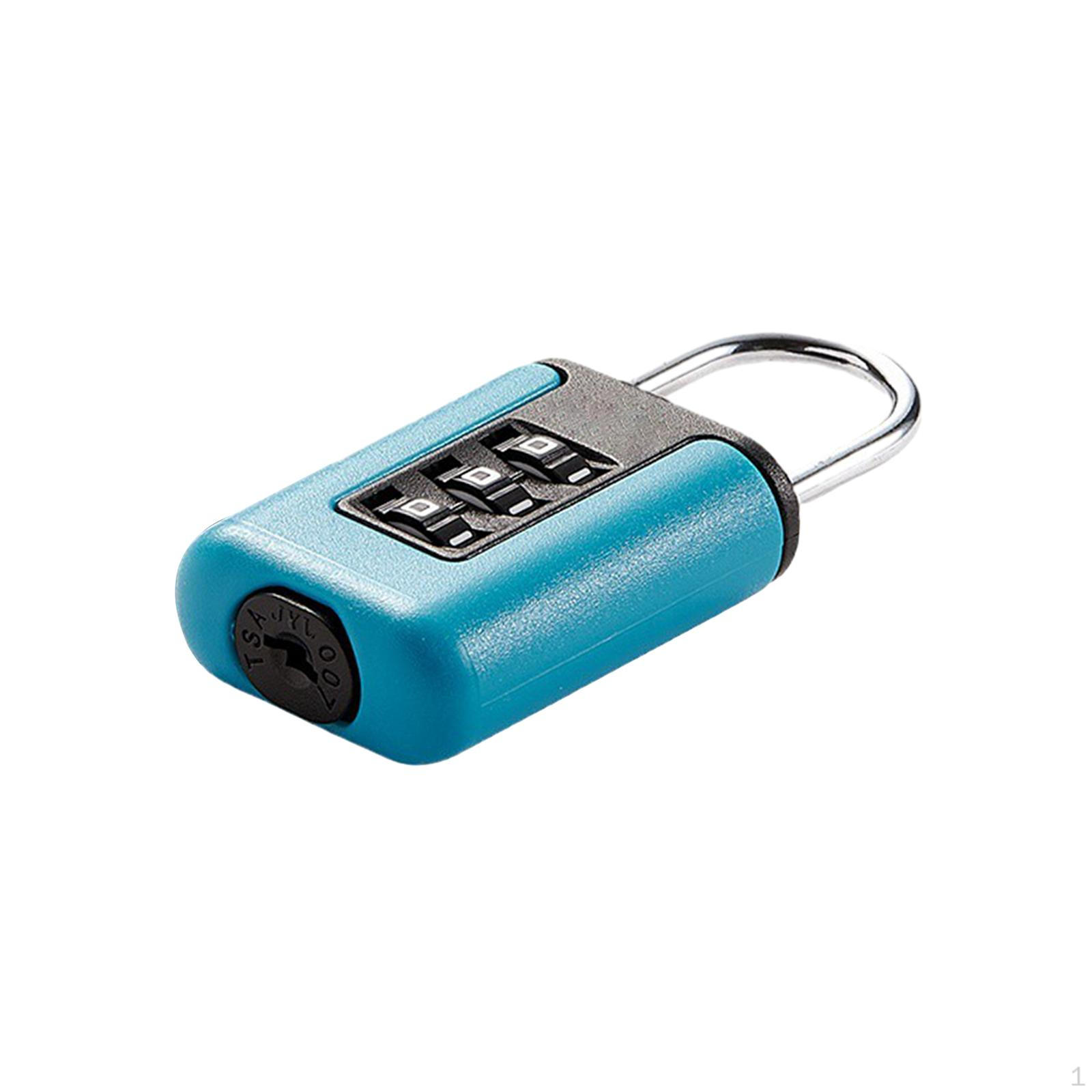 3 Digit Combination Lock Customs Code Stainless Steel Hook Suitcases Padlock Small Locks Lake Blue
3 Digit Combination Lock Customs Code Stainless Steel Hook Suitcases Padlock Small Locks Lake Blue