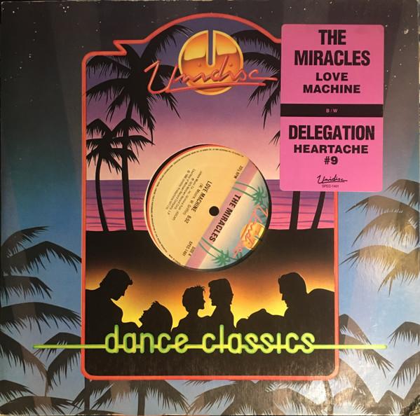 12inch Record MIRACLES / DELEGATION - Love Machine / Heartache #9 SPEC1491 Unidisc 1990 Canada Soul/Funk Used
12inch Record MIRACLES / DELEGATION - Love Machine / Heartache #9 SPEC1491 Unidisc 1990 Canada Soul/Funk Used