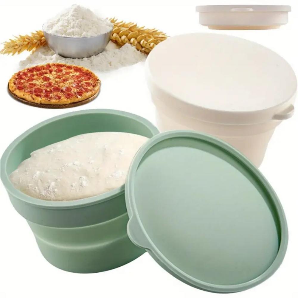 with Lid Silicone Pizza Dough Box ,Foldable Non-Stick Bread Fermentation Basket Stackable Multipurpose
with Lid Silicone Pizza Dough Box ,Foldable Non-Stick Bread Fermentation Basket Stackable Multipurpose