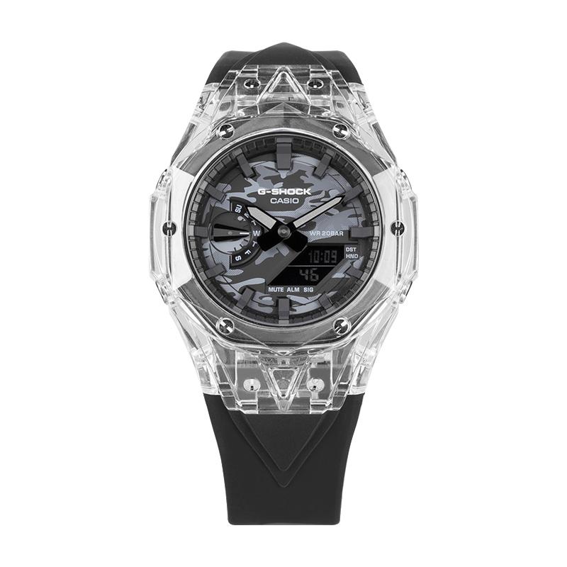 CASIO Men Liquid Crystal/Analog Dual Display Series Gray Watch GA-2100CA-8A-P03 Black Regular Watch Box
CASIO Men Liquid Crystal/Analog Dual Display Series Gray Watch GA-2100CA-8A-P03 Black Regular Watch Box