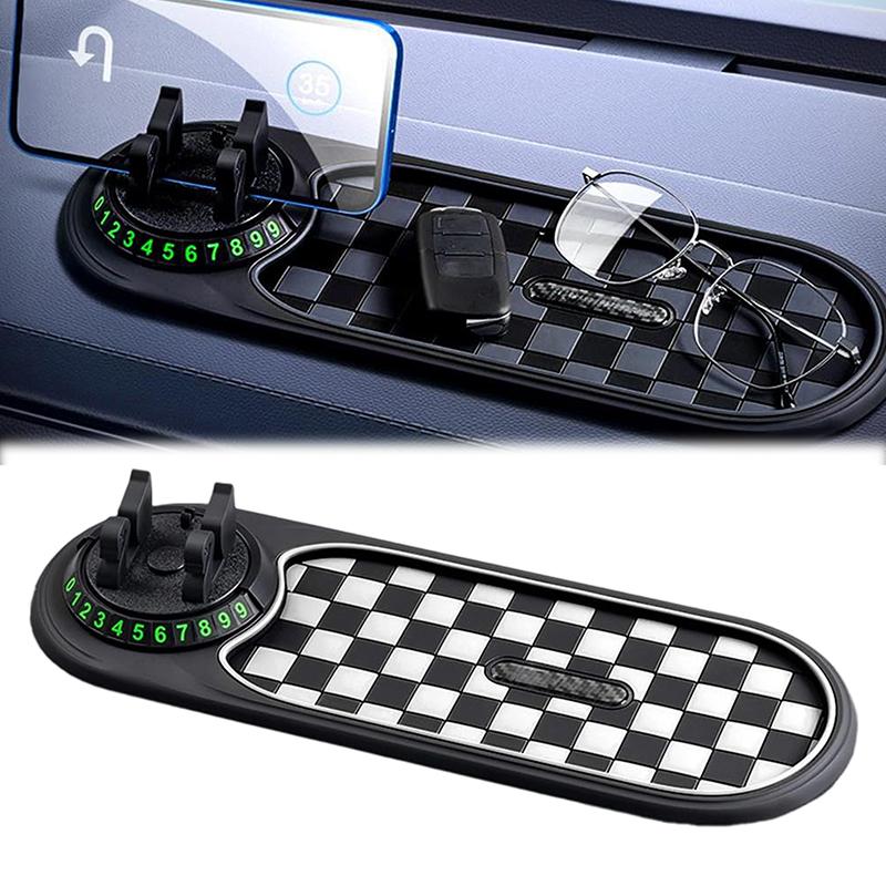 Multifunctional Car Dashboard Mat: Anti-Slip Phone Holder for Phone, Sunglasses & Keys with Parking Number Card
Multifunctional Car Dashboard Mat: Anti-Slip Phone Holder for Phone, Sunglasses & Keys with Parking Number Card