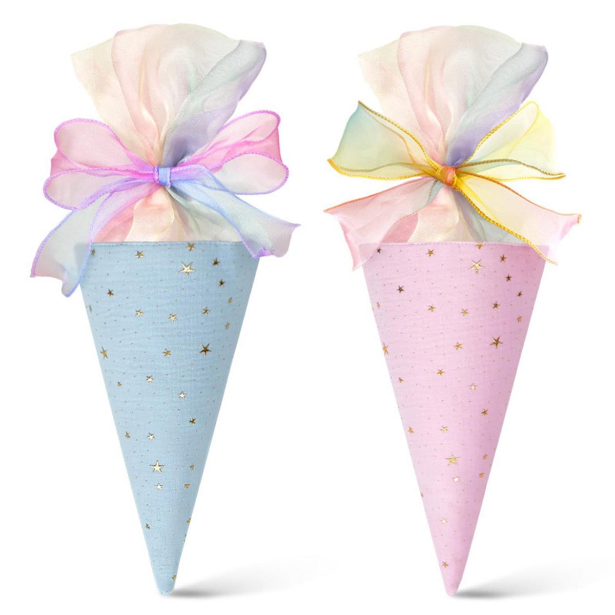 2pcs Colorful Cone Gift Bags School Season Fabric Storage Reusable Party Supplies with Ribbon Bow Decoration Candy Stationery 18x20cm
2pcs Colorful Cone Gift Bags School Season Fabric Storage Reusable Party Supplies with Ribbon Bow Decoration Candy Stationery 18x20cm