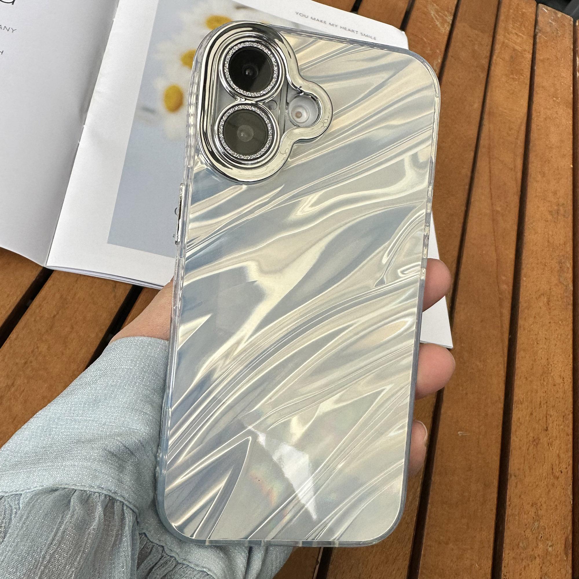 For iPhone 16 Case TPU+PC Protective Phone Cover Water Ripple Pattern C
For iPhone 16 Case TPU+PC Protective Phone Cover Water Ripple Pattern C