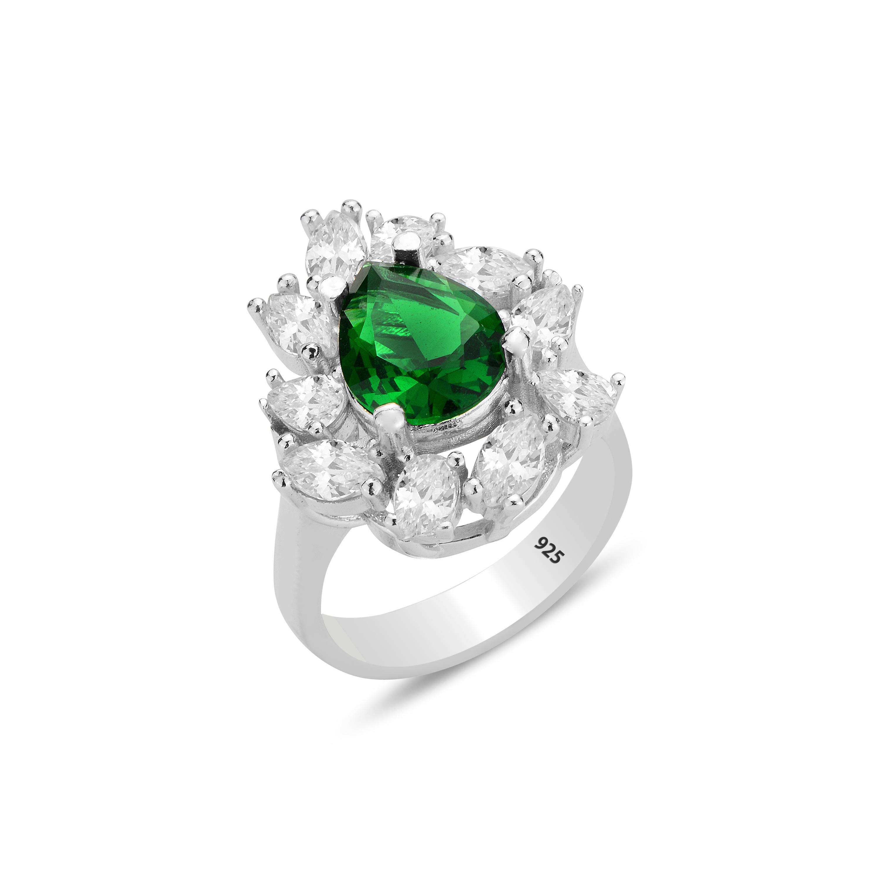 Teardrop Emerald Ring - Pear Cut Green Emerald Natural Stone, Turkish Design May Zodiac Stone Ring, 925 Silver Handmade Jewelry, Gift for Women 5 срібний
Teardrop Emerald Ring - Pear Cut Green Emerald Natural Stone, Turkish Design May Zodiac Stone Ring, 925 Silver Handmade Jewelry, Gift for Women 5 срібний