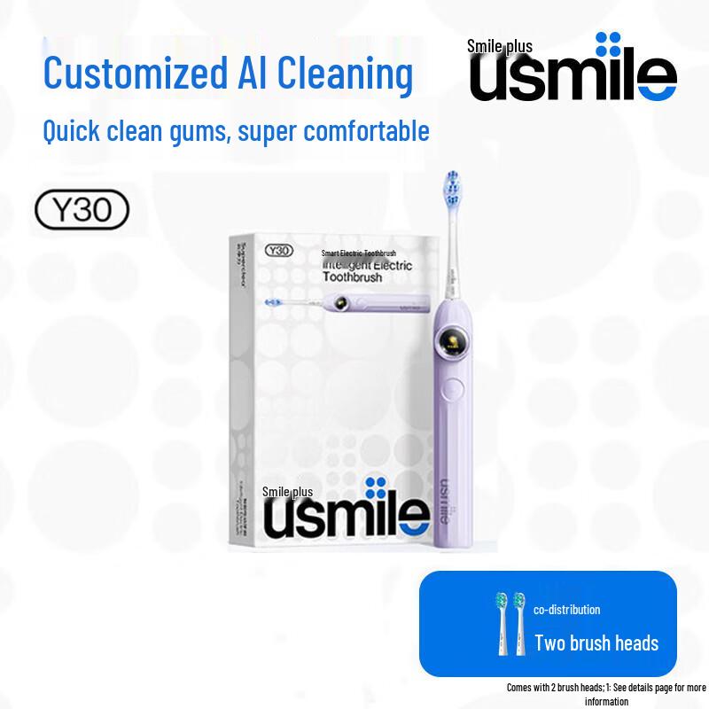 Usmile Y30 Smart Electric Toothbrush CN plug (adapter included)
Usmile Y30 Smart Electric Toothbrush CN plug (adapter included)