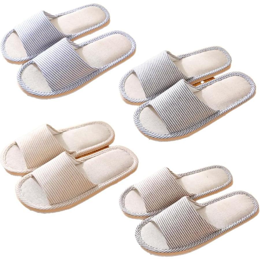 Slippers for Guests, Set of 4, Men s, Women s, Washable, Indoor Room Shoes, Open Front (Gray, 26.5 cm)
Slippers for Guests, Set of 4, Men s, Women s, Washable, Indoor Room Shoes, Open Front (Gray, 26.5 cm)