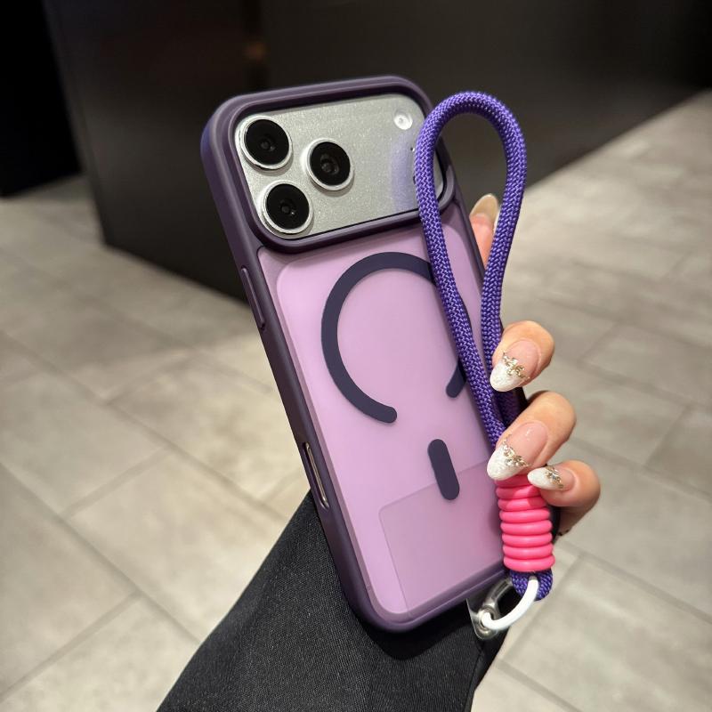 For MagSafe Soft TPU Frame + Translucent PC Lanyard Phone Case For iPhone 17 Pro Max 15 13 12 14 16 Pro Max Bumper Back Cover iPhone 15 Pro фиолетовый
For MagSafe Soft TPU Frame + Translucent PC Lanyard Phone Case For iPhone 17 Pro Max 15 13 12 14 16 Pro Max Bumper Back Cover iPhone 15 Pro фиолетовый