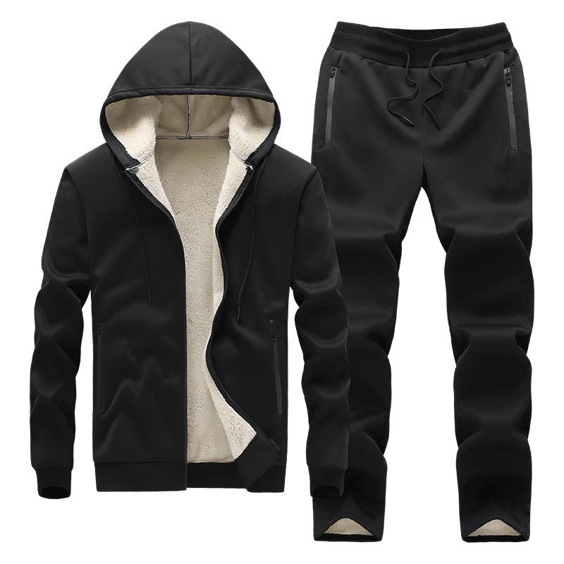 2024 Men s Lambswool Thickened Hoodie and Sweatpants Set for Autumn/Winter 2XL чорний
2024 Men s Lambswool Thickened Hoodie and Sweatpants Set for Autumn/Winter 2XL чорний