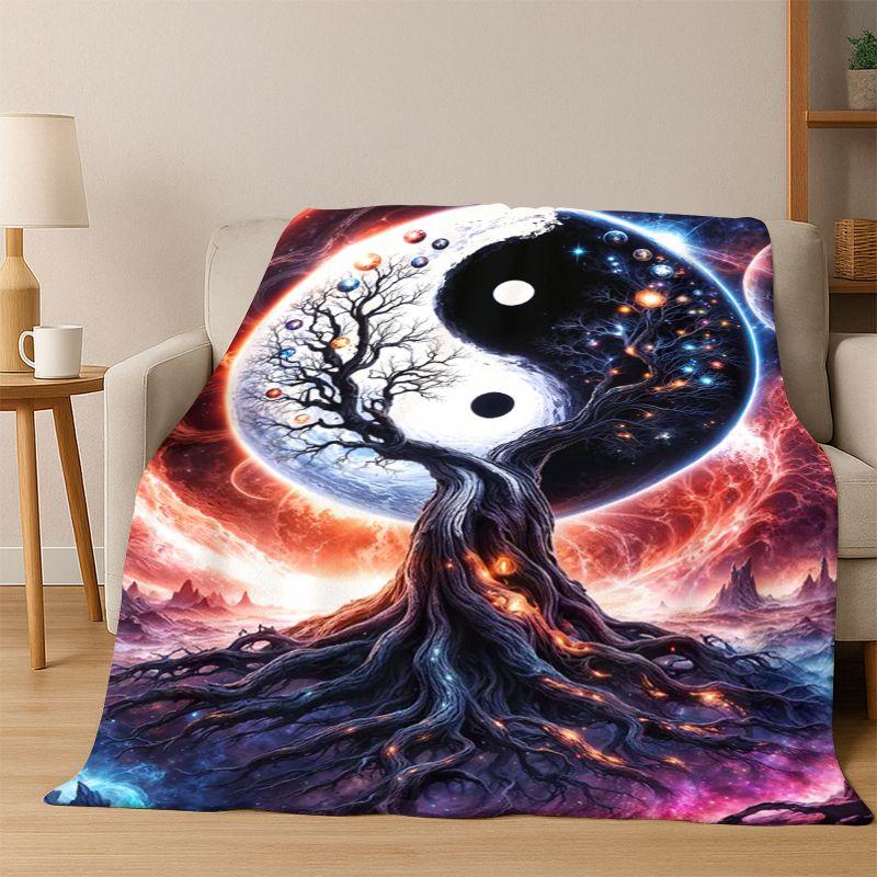 Yin Yang Symbol Chinese Tai Chi Flannel Blanket Soft Warm Throw Blanket for Bedroom Living Room Bed Travel Camping Picnic Gift 75x90cm
Yin Yang Symbol Chinese Tai Chi Flannel Blanket Soft Warm Throw Blanket for Bedroom Living Room Bed Travel Camping Picnic Gift 75x90cm