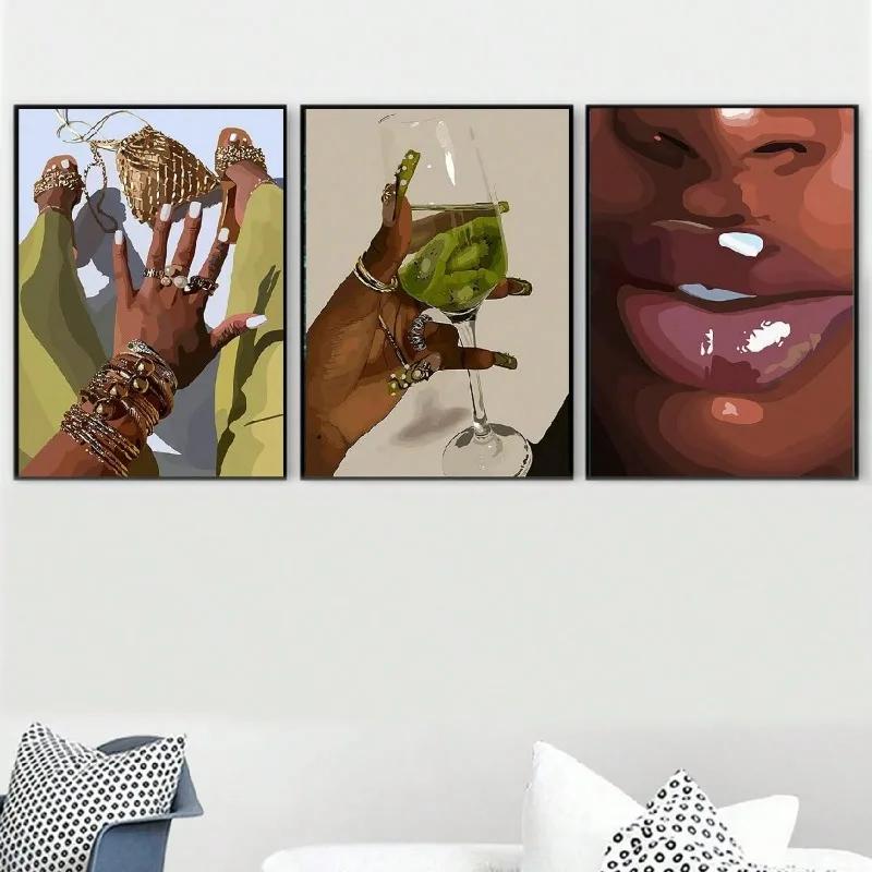 3pcs Bohemian Women Poster Lips Nails Art Green Clothing Gold Jewellery Women Prints Living Room Decorative Artwork Ideal Gift 21cm×30cm NoFrame
3pcs Bohemian Women Poster Lips Nails Art Green Clothing Gold Jewellery Women Prints Living Room Decorative Artwork Ideal Gift 21cm×30cm NoFrame