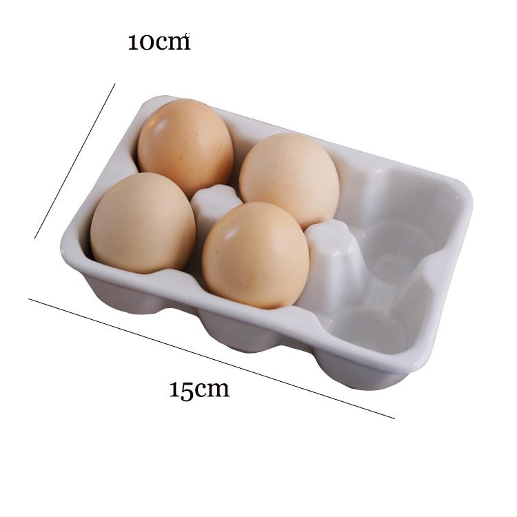 European White 6-compartment Ceramic Egg Storage Tray Simple Breakfast Egg Basket Multi-functional Storage Tray Kitchen Utensils
European White 6-compartment Ceramic Egg Storage Tray Simple Breakfast Egg Basket Multi-functional Storage Tray Kitchen Utensils