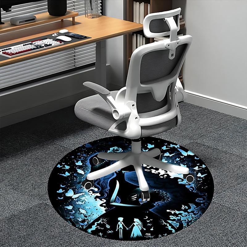 Elegant Butterfly Silhouette Chair Mat Round Carpet for Home Decor, Office Use, Bedroom & Living Room Gift0140b 80cm by 80cm
Elegant Butterfly Silhouette Chair Mat Round Carpet for Home Decor, Office Use, Bedroom & Living Room Gift0140b 80cm by 80cm
