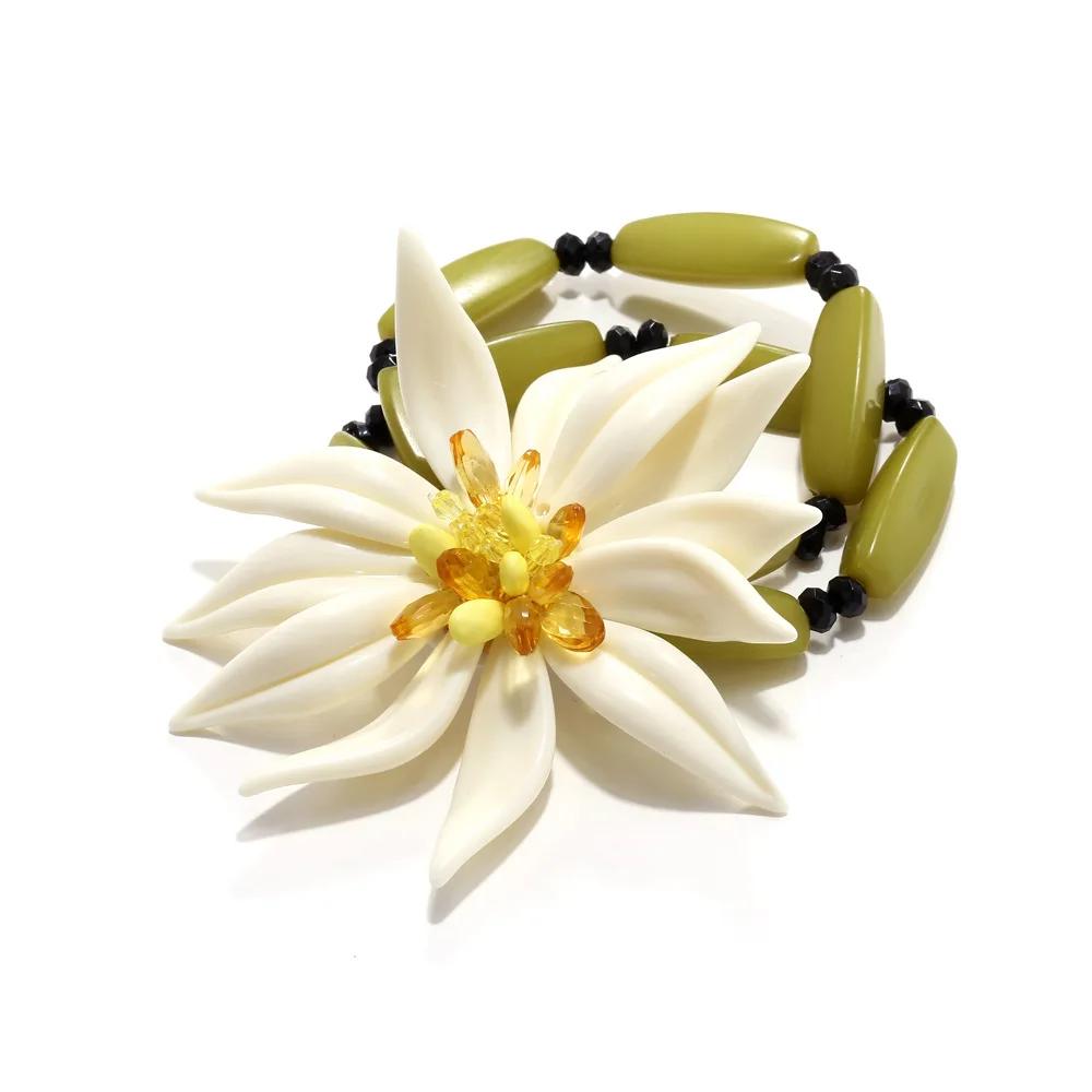 Мода Свежий Отпуск Бусины Трехмерный Большой Цветок Ключичная Цепочка Ручной Работы Смола Женское Ожерелье Серьги Браслет Комплект
Мода Свежий Отпуск Бусины Трехмерный Большой Цветок Ключичная Цепочка Ручной Работы Смола Женское Ожерелье Серьги Браслет Комплект