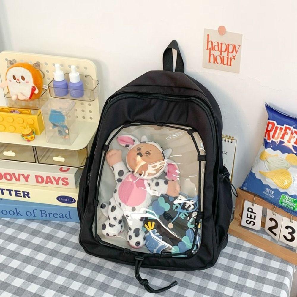 Nylon Doll Display Storage Bag Schoolbag Transparent Backpack Fashion Cotton Doll Ita Bag Outdoor Blue S
Nylon Doll Display Storage Bag Schoolbag Transparent Backpack Fashion Cotton Doll Ita Bag Outdoor Blue S
