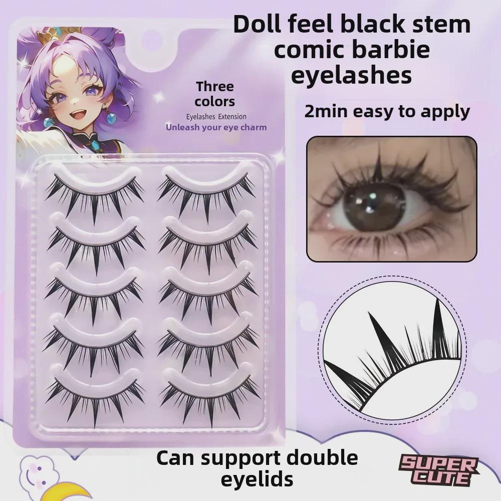 Comic 69 Barbie Thick Camellia False Eyelashes: Hard Stem, Pointed Tail for Novice & Cosplay Big Eyes 3-Branch Color 2g Glue Tweezer Set
Comic 69 Barbie Thick Camellia False Eyelashes: Hard Stem, Pointed Tail for Novice & Cosplay Big Eyes 3-Branch Color 2g Glue Tweezer Set