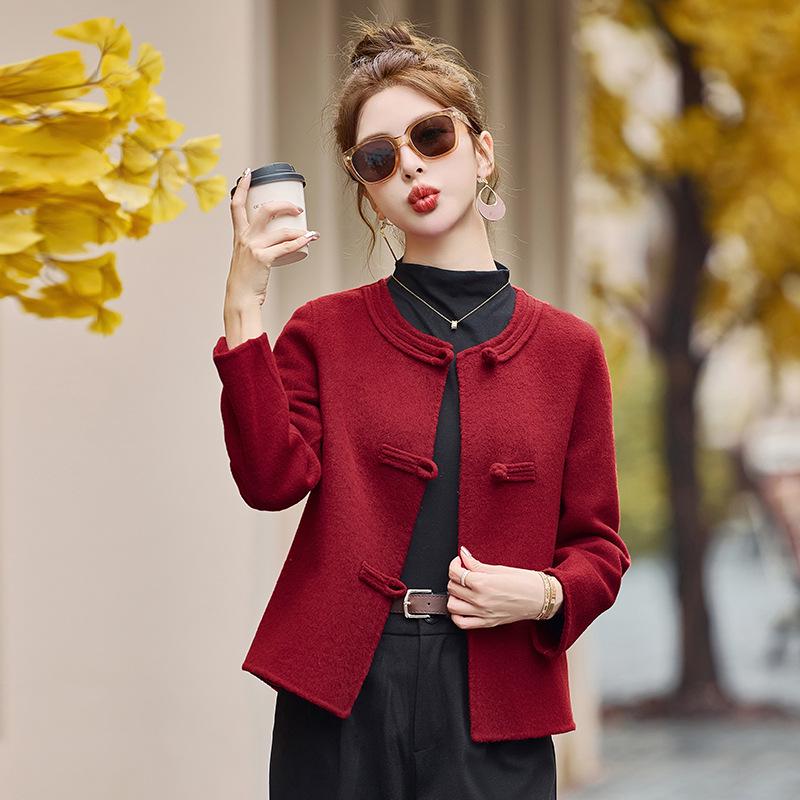 Women s Double-Sided Wool Coat with Frog Buttons - New Chinese Style for Autumn/Winter, Round Neck Fashion ZQ71 M 110-125 lbs кавовий
Women s Double-Sided Wool Coat with Frog Buttons - New Chinese Style for Autumn/Winter, Round Neck Fashion ZQ71 M 110-125 lbs кавовий