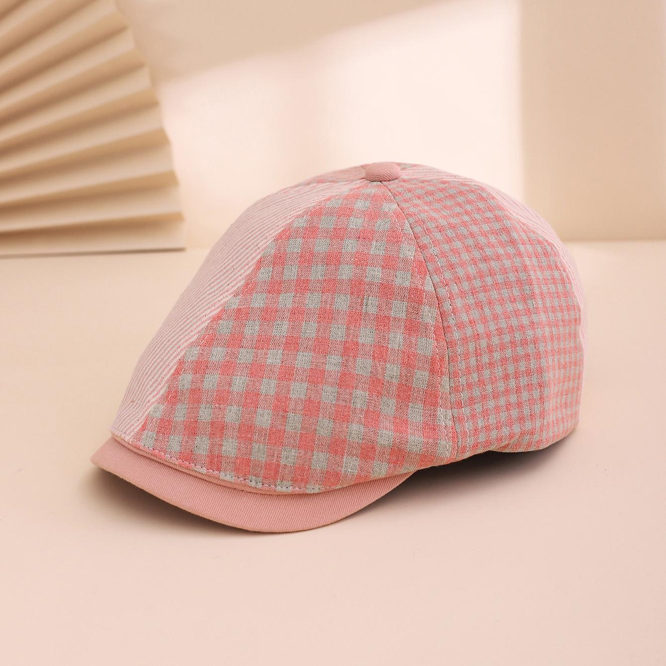 Korean-style fashionable striped checkered patchwork hexagonal top forward cap, retro and versatile casual sunshade baseball cap One Size
Korean-style fashionable striped checkered patchwork hexagonal top forward cap, retro and versatile casual sunshade baseball cap One Size