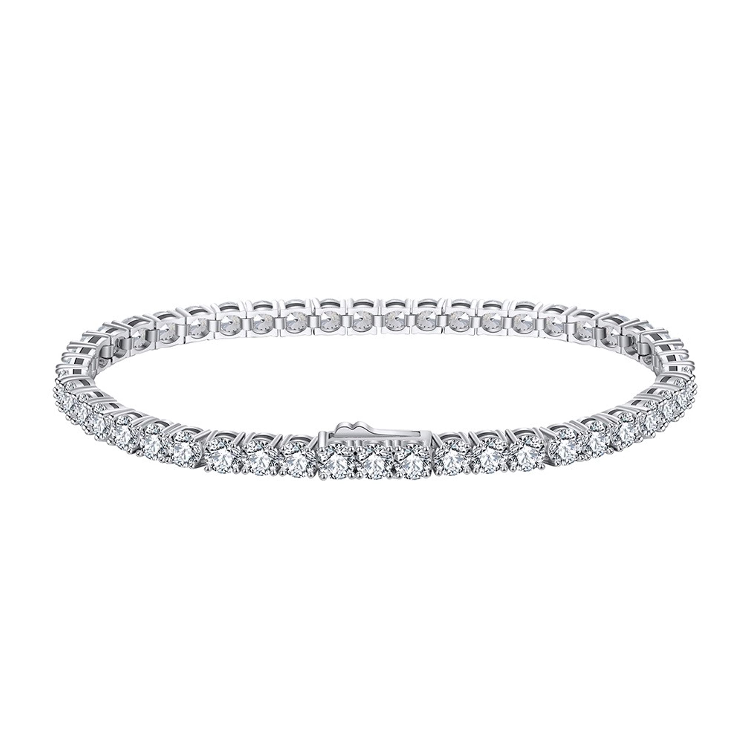 Bellitia Jewelry Тенісний браслет CZ Діамантовий тенісний ланцюжок Браслет Браслети Кубічний цирконій Гіпоалергенне Стерлінгове срібло 925 Платинове покриття Унісекс 3мм
Bellitia Jewelry Тенісний браслет CZ Діамантовий тенісний ланцюжок Браслет Браслети Кубічний цирконій Гіпоалергенне Стерлінгове срібло 925 Платинове покриття Унісекс 3мм