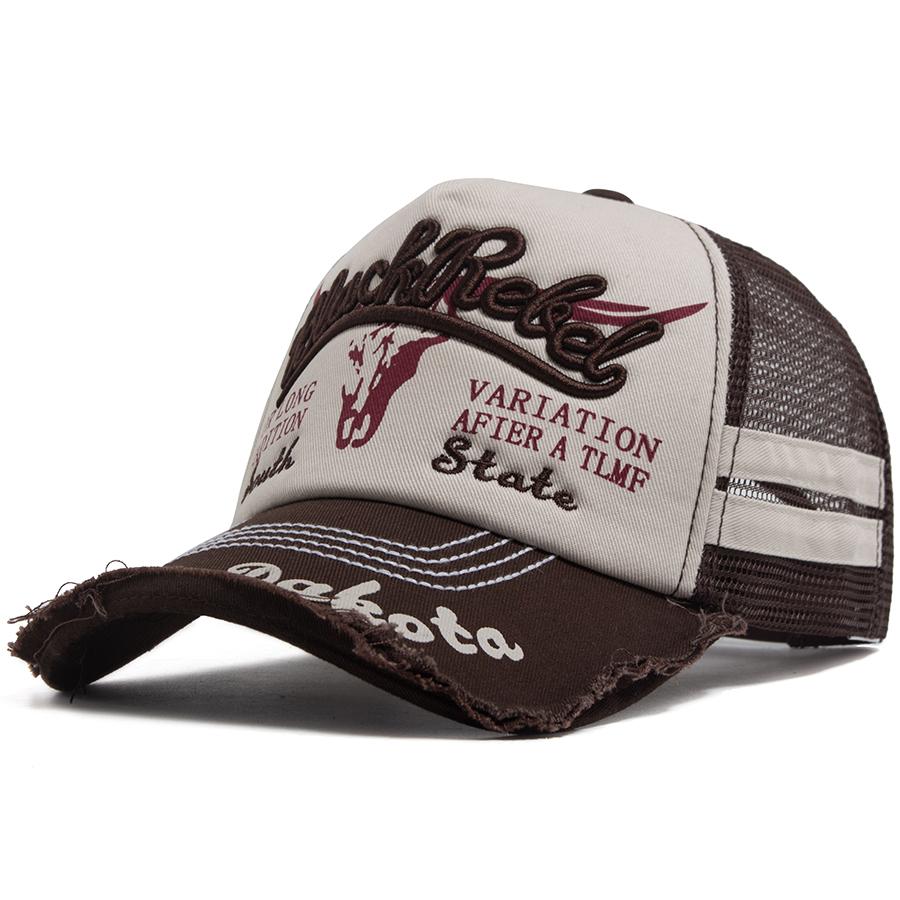 Summer Mesh Trucker Hat Men Vintage Embroidery Baseball Cap Sun Visor Retro Snapback Women Hip Hop Dad Caps For Outdoor Casual Adjustable кавовий
Summer Mesh Trucker Hat Men Vintage Embroidery Baseball Cap Sun Visor Retro Snapback Women Hip Hop Dad Caps For Outdoor Casual Adjustable кавовий