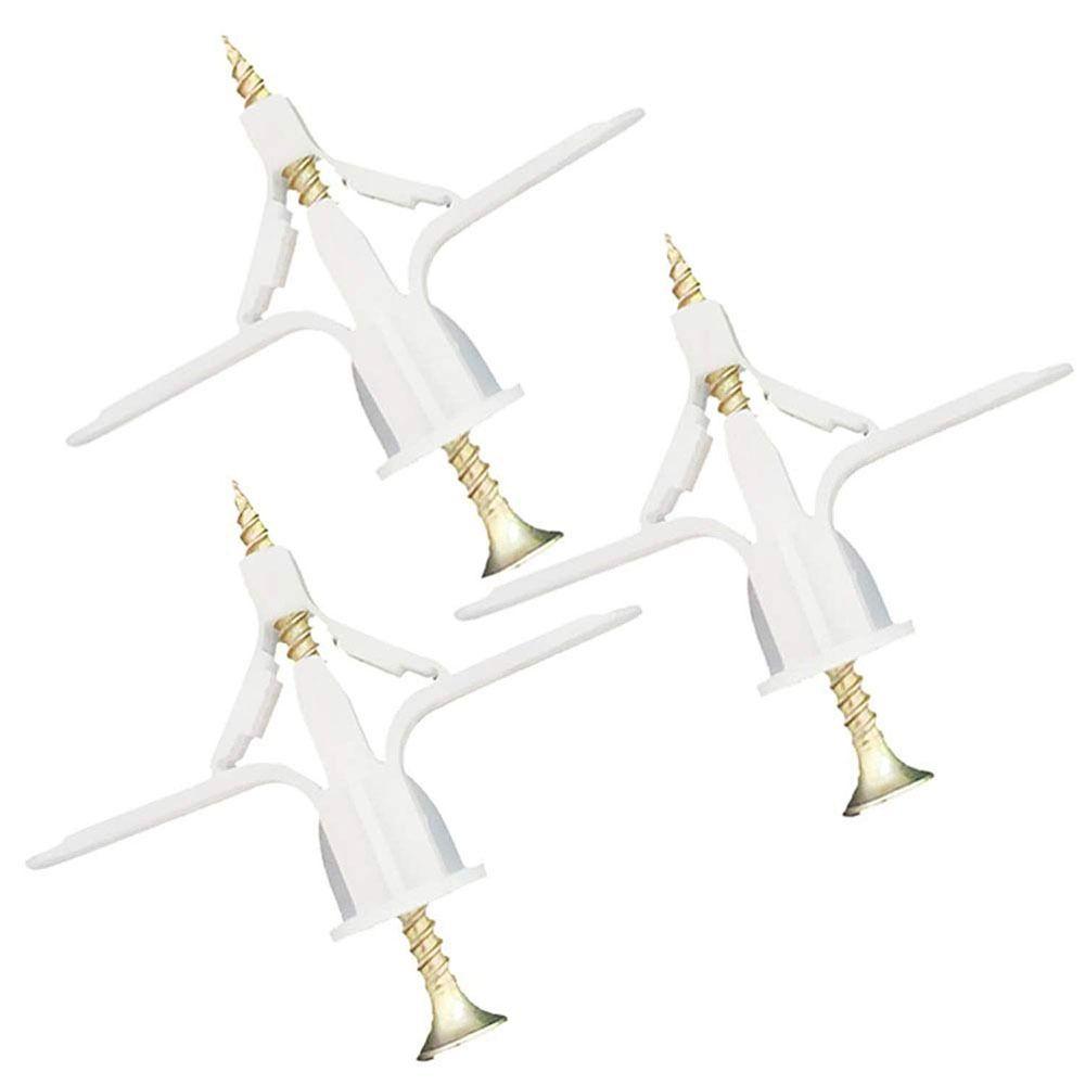 100 Pcs White Hollow Wall Anchors Plugs & Screws Expansion Tube Pipe Curtain Plasterboard
100 Pcs White Hollow Wall Anchors Plugs & Screws Expansion Tube Pipe Curtain Plasterboard