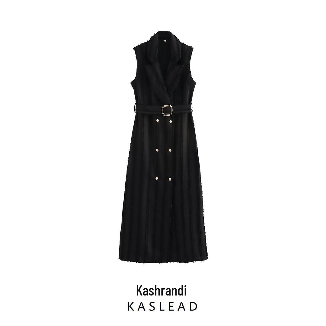 2025 Spring Women s Sleeveless Double-Breasted Waist-Hugging Dress - European & American Style Fashion M
2025 Spring Women s Sleeveless Double-Breasted Waist-Hugging Dress - European & American Style Fashion M