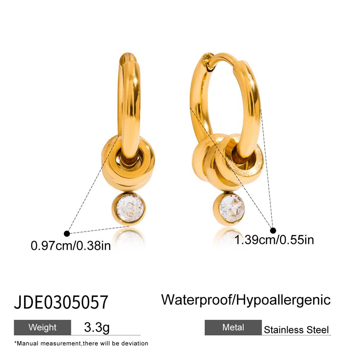 Youthway Minimalist Gold Color Plated Stainless Steel And White Zirconia Hoop Earrings Women Commuter Fashion Accessories
Youthway Minimalist Gold Color Plated Stainless Steel And White Zirconia Hoop Earrings Women Commuter Fashion Accessories