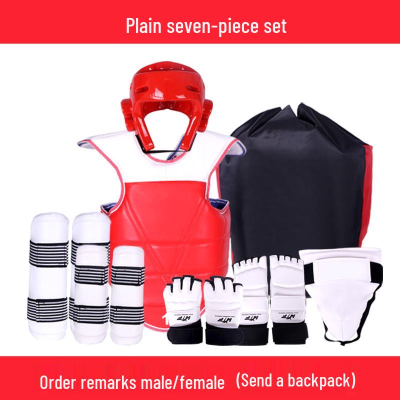 Универсальный комплект защитной экипировки для тхэквондо - Длинный и утолщенный, 4-8 шт., для соревнований и тренировок M (130-150 cm) Male
Универсальный комплект защитной экипировки для тхэквондо - Длинный и утолщенный, 4-8 шт., для соревнований и тренировок M (130-150 cm) Male