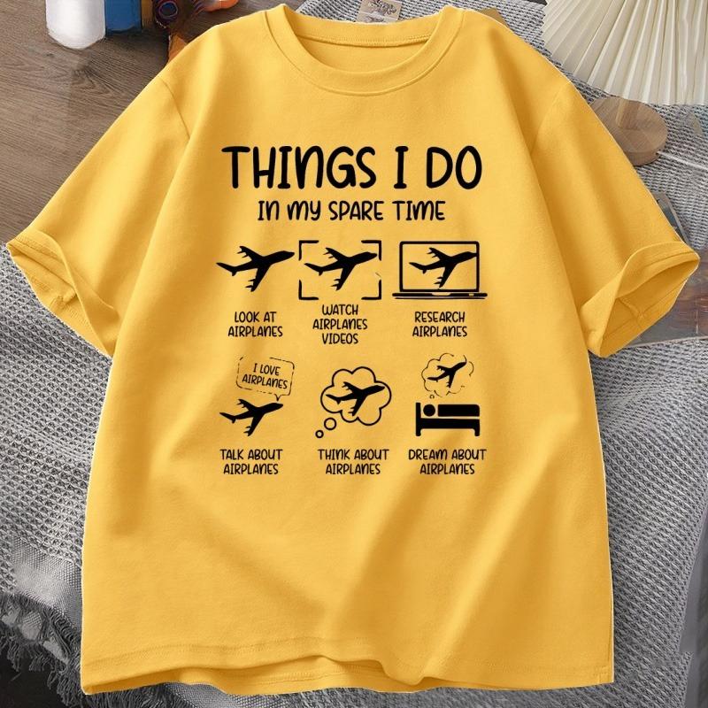 Funny Aviation T Shirt Things I Do in My Spare Time TShirt Funny Airplane Tshirt Round Collar ShortSleeve Tee Shirt Clothes 4XL
Funny Aviation T Shirt Things I Do in My Spare Time TShirt Funny Airplane Tshirt Round Collar ShortSleeve Tee Shirt Clothes 4XL