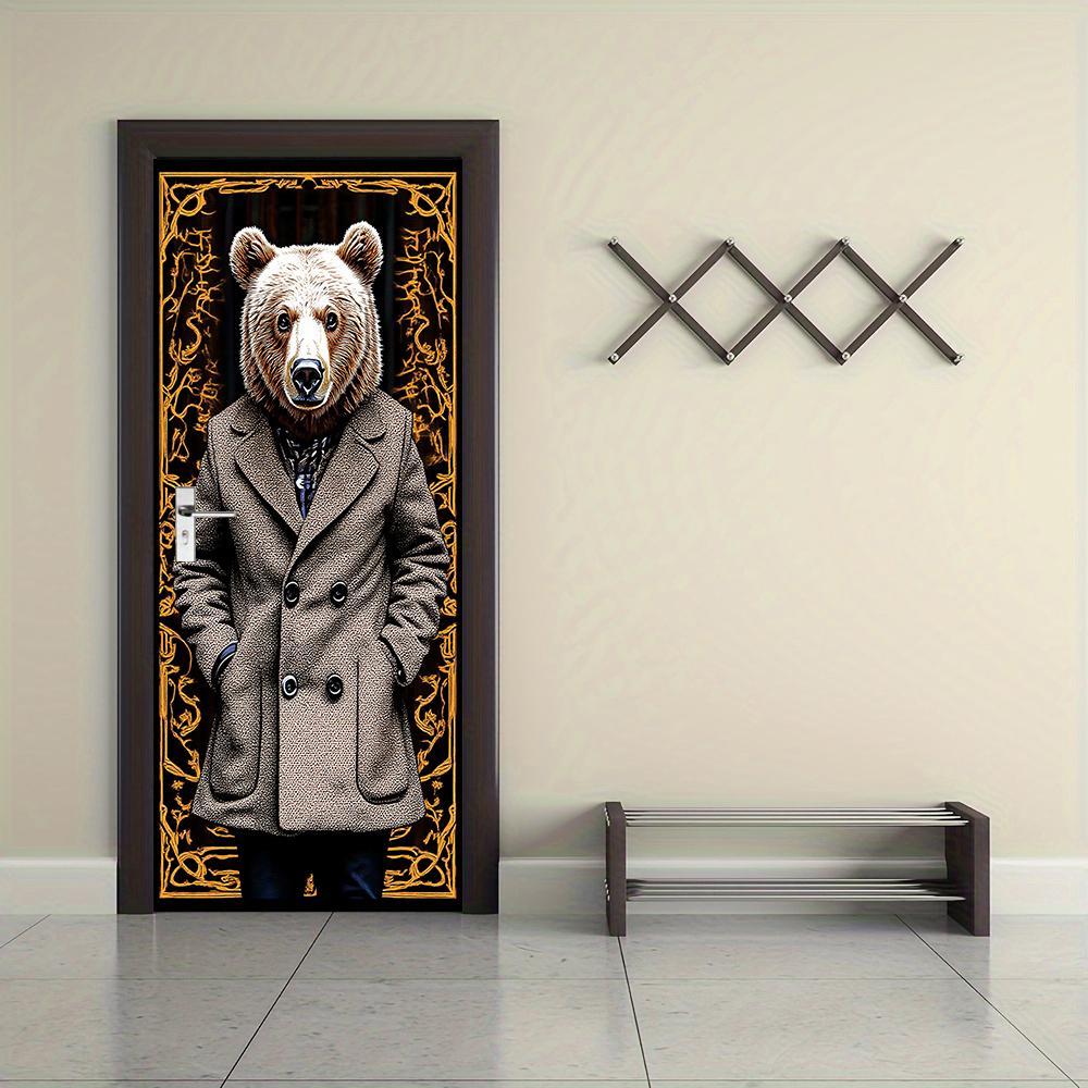 1pcs Self-Adhesive Removable Vinyl Door Stickers Vintage Gentleman Bear Decorative Door Stickers Creative Animal Portraits Home (as the picture,77x200cm)
1pcs Self-Adhesive Removable Vinyl Door Stickers Vintage Gentleman Bear Decorative Door Stickers Creative Animal Portraits Home (as the picture,77x200cm)