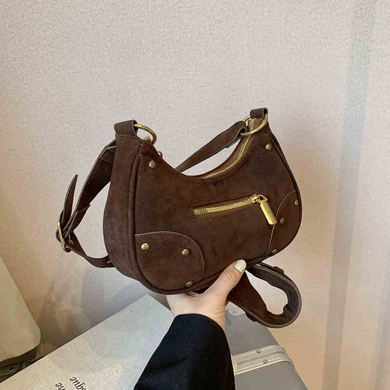 Винтажная однотонная женская сумка через подмышку, новая модная горячая женская сумка-полумесяц, высококачественные женские сумки через плечо