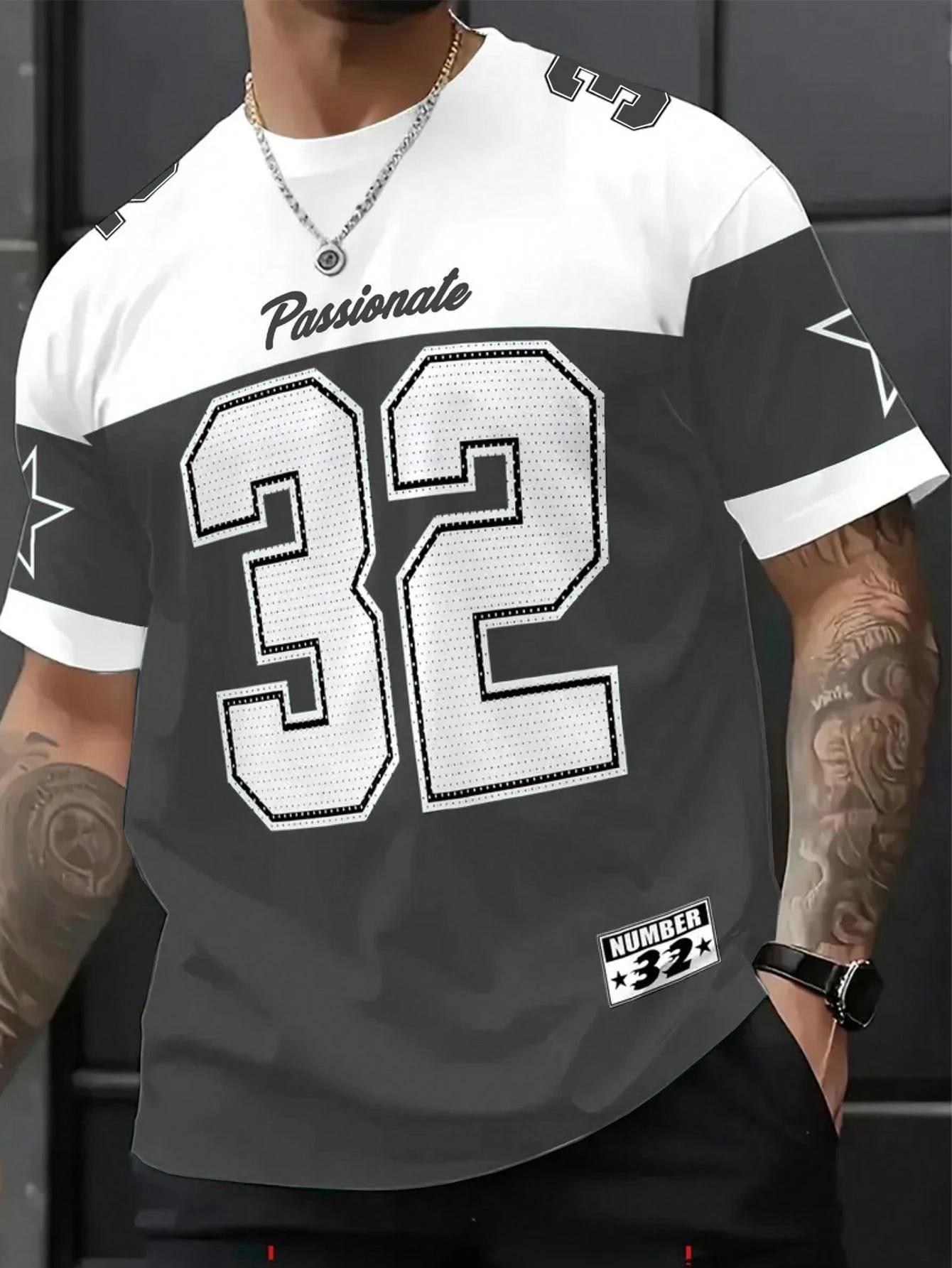 Men s size 32 printed T-shirt, fashionable and casual T-shirt 6XL
Men s size 32 printed T-shirt, fashionable and casual T-shirt 6XL