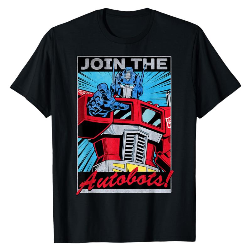 Recruitment Call Transformers TShirt Optimus Prime Join the Autobots Printed Crew Neck Cotton Trendy Urban Streetwear Tops S
Recruitment Call Transformers TShirt Optimus Prime Join the Autobots Printed Crew Neck Cotton Trendy Urban Streetwear Tops S