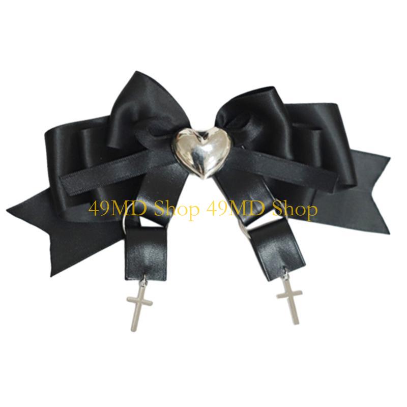 49MD Ribbon Bow Hair Clip Balletcore Bow with Headdress Gothic Hairpin
49MD Ribbon Bow Hair Clip Balletcore Bow with Headdress Gothic Hairpin