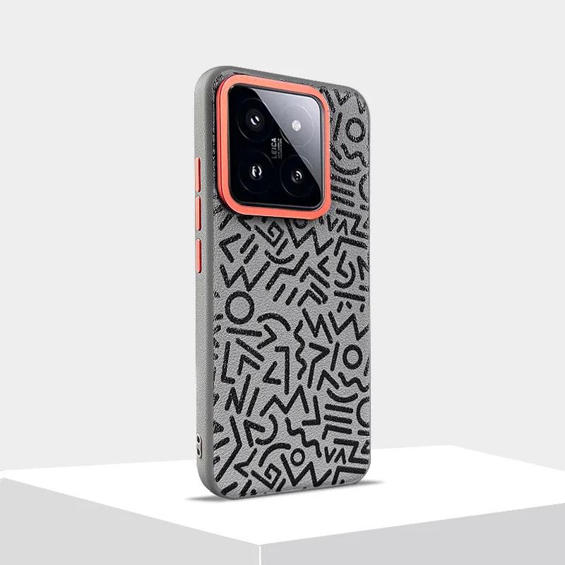 Mi 14 Pro Plain Leather Graffiti Phone Case for Xiaomi 15 Pro Mi13 14 Ultra Independent Button Metal Len Large Hole Hard Shell Mi15
Mi 14 Pro Plain Leather Graffiti Phone Case for Xiaomi 15 Pro Mi13 14 Ultra Independent Button Metal Len Large Hole Hard Shell Mi15