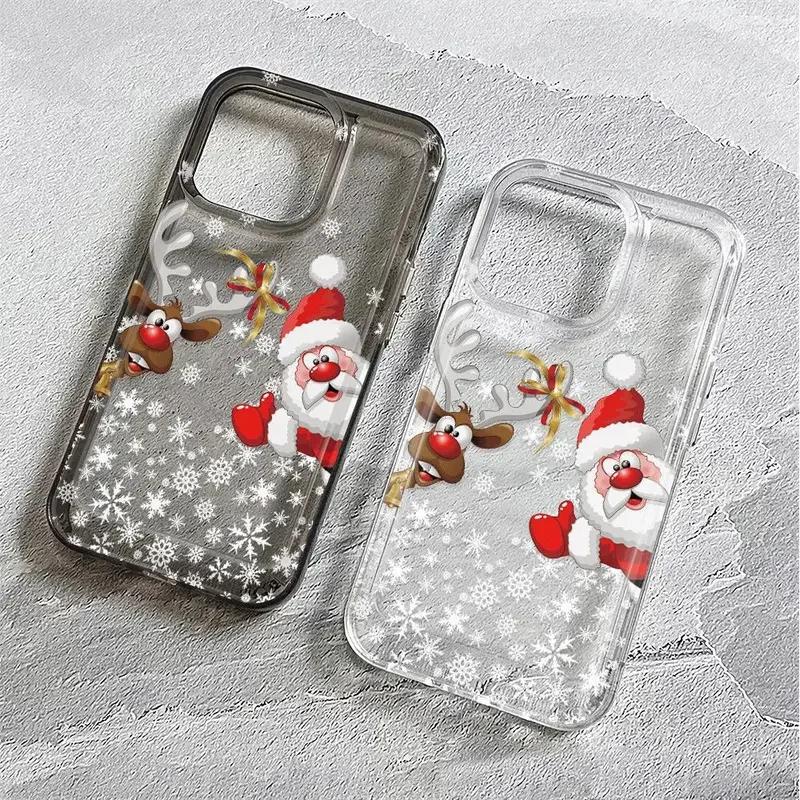 Christmas Reindeer and Santa Claus Clear Case for iPhone 16 11 12 13 14 15 Pro Max Xs XR 8 Plus Ultra Thin Soft Silicone Cover For iPhone 14 Pro
Christmas Reindeer and Santa Claus Clear Case for iPhone 16 11 12 13 14 15 Pro Max Xs XR 8 Plus Ultra Thin Soft Silicone Cover For iPhone 14 Pro