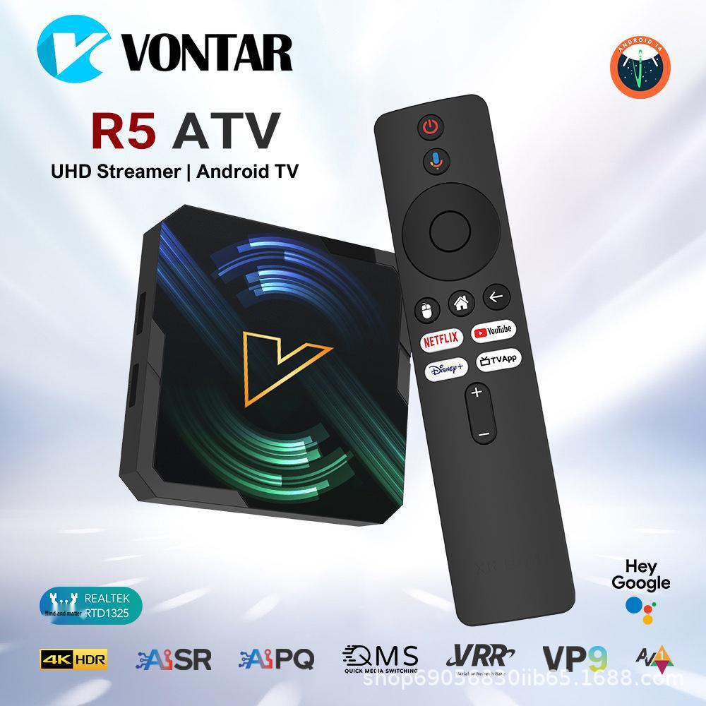 VONTAR R5 ATV Android 14 with Realtek 1325 CPU A55 Network Player 2+16GB AU чорний
VONTAR R5 ATV Android 14 with Realtek 1325 CPU A55 Network Player 2+16GB AU чорний